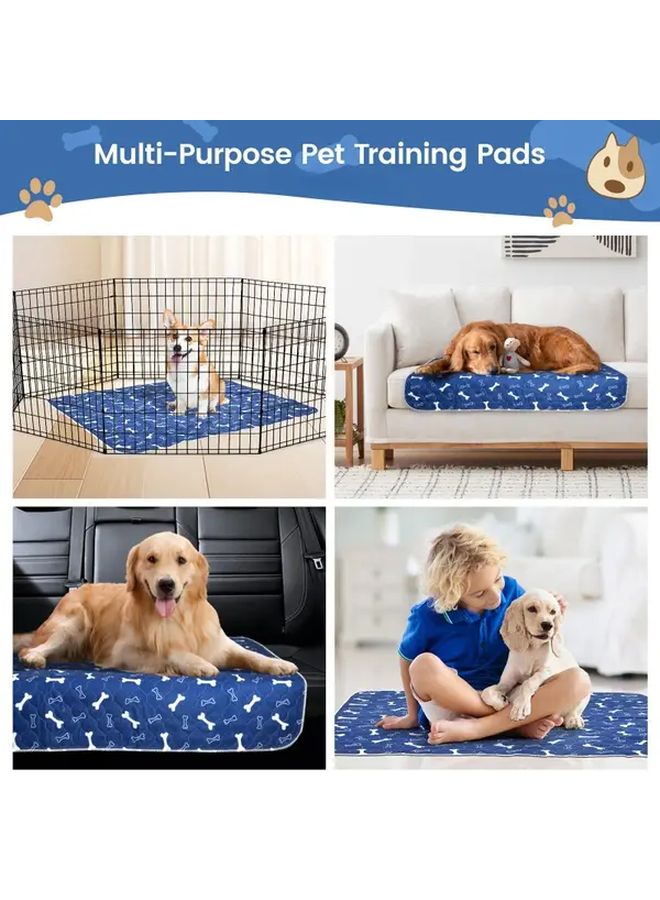 Grey Bone Pet Mat for Dogs and Cats Washable Durable Plastic Floor Mat Size M - Image 2